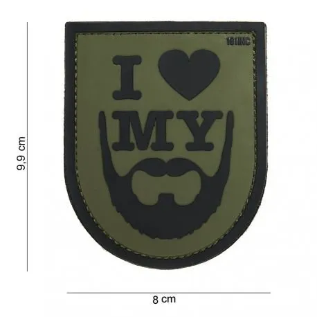Patch 3D PVC "I Love My Beard"