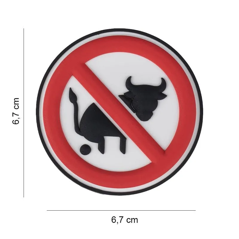 Patch 3D PVC No Bullshit