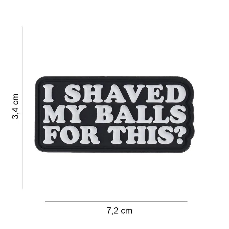 Patch 3D PVC I Shaved My Ball for This