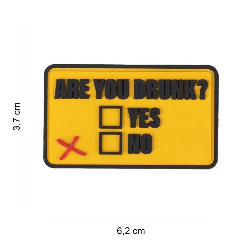 Patch 3D PVC Are You Drunk