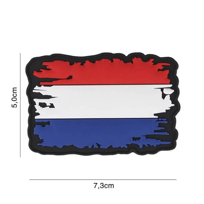 Patch 3D PVC Drapeau Vintage Hollande