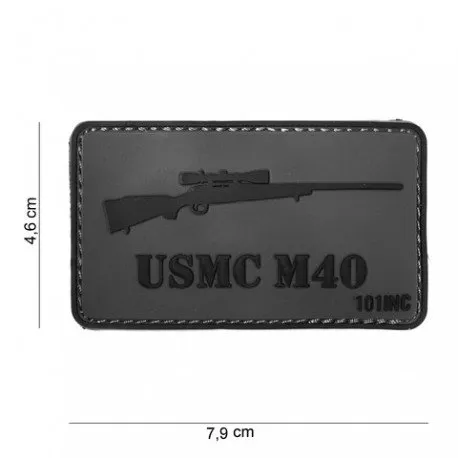 Patch 3D PVC Sniper USMC M40