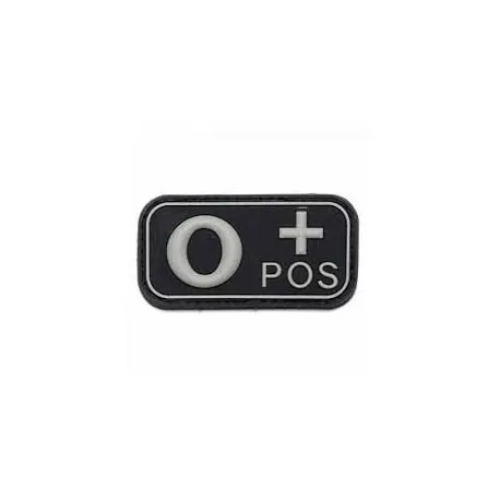 Patch 3D PVC Sanguin o+ · Negro