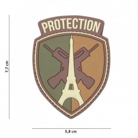 Patch 3D PVC Protection Paris · Multicam