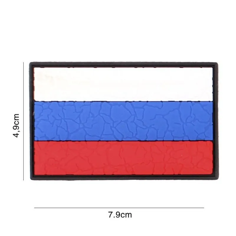 Patch 3D PVC Drapeau Vintage Russie