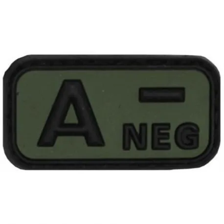 Patch 3D PVC Sanguin A · Verde / OD