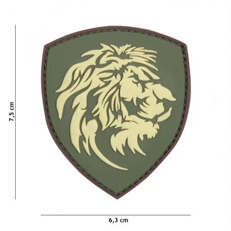 Patch 3D PVC Lion · Multicam