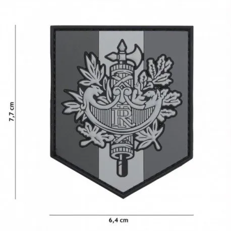 Patch 3D PVC Faisceau RF · Gris