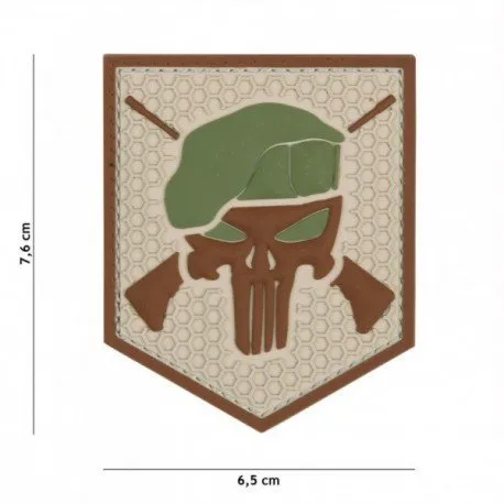 Patch 3D PVC Commando Punisher · Coyote