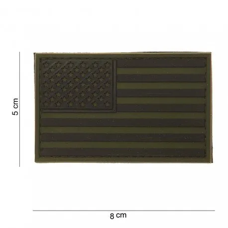 101 Inc Patch 3D PVC USA · Verde / OD