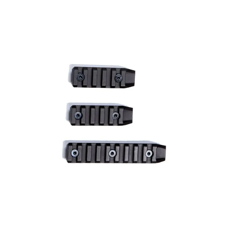 Rail KeyMod Metal (Set 3PCS) · Negro