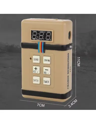 Mini Bombe Electronique + Timer + Fumée - DUKE · Tan / FDE