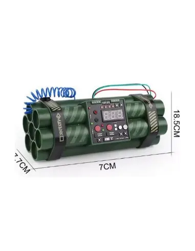 Mini Bombe Electronique + Timer + Fumée - DUKE · Verde / OD