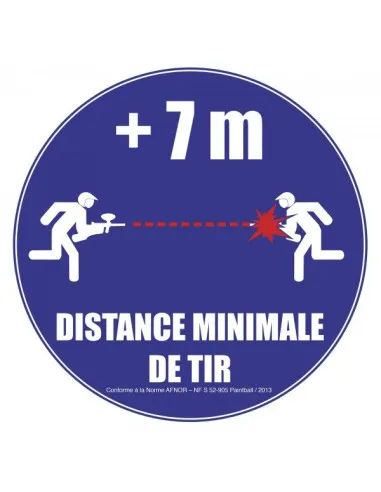 Panneau AFNOR NF Distance de Tir