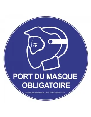 Panneau AFNOR NF Port Du Masque