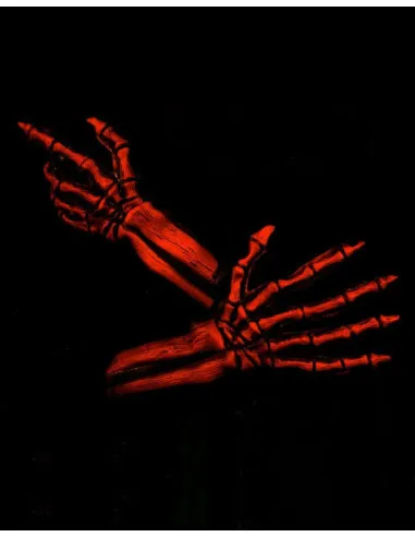 Gants Halloween Squelette Reactif UV · Naranja