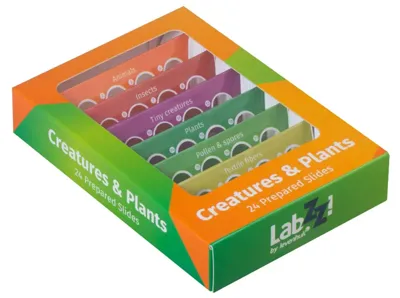 Set de Preparaciones LabZZ CP24: Criaturas y Plantas - Levenhuk
