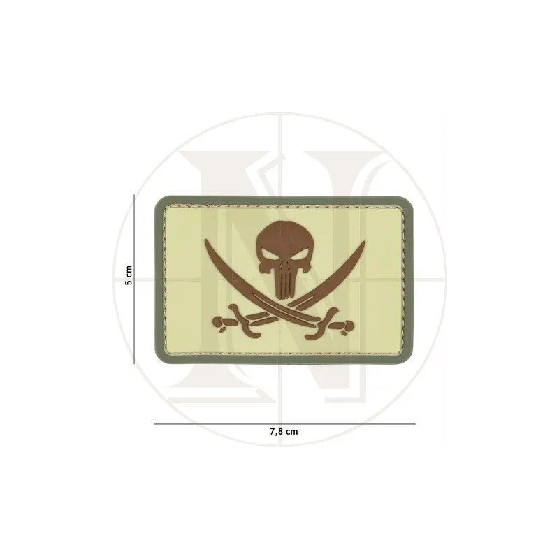 Patch in PVC Punisher Pirate · Coyote