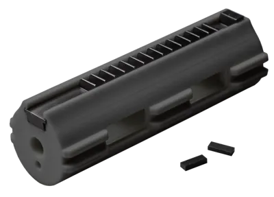 Pistone Zero-Shock Alleggerito in Tecnopolimero Caricato Fibra Di Carbonio Full Metal Rack 14 Denti - FPS Airsoft