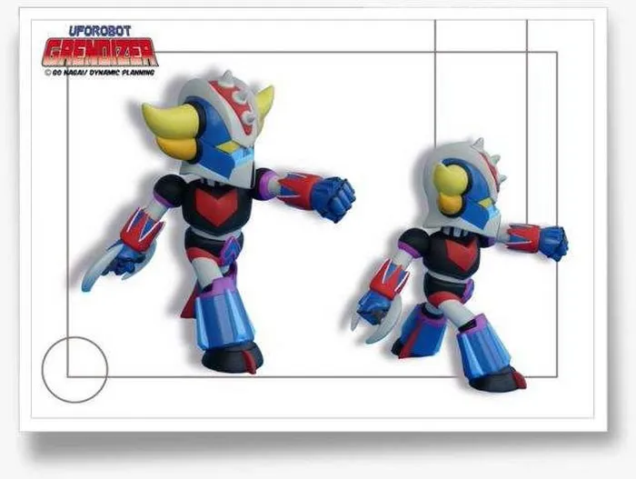 Goldrake Super Deformed Bubble Head