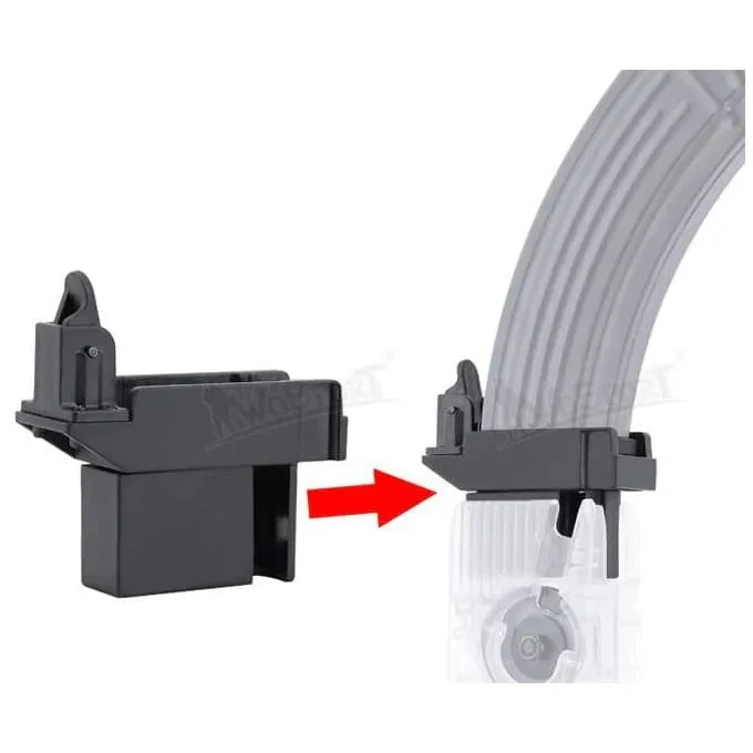 Lever Silence Sidewinder Speedloader AK Adapter · Negro