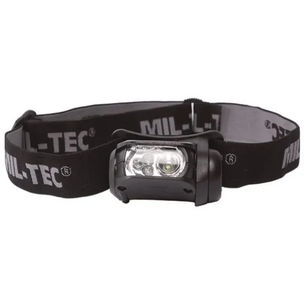 Mil-Tec Hoofd Lamp – 4-COLOUR LED