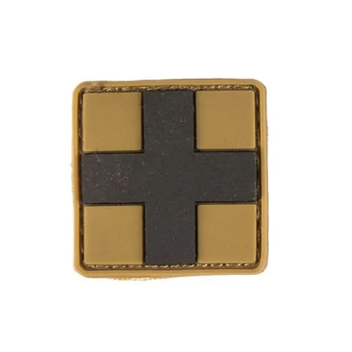 PVC 3D First Aid Patch – 2,5×2,5 cm · Coyote