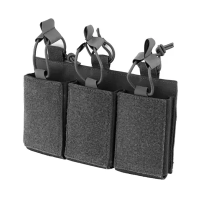 AR15 MAG Holder – Velcro Back – Triple (Zwart) - Mil-Tec