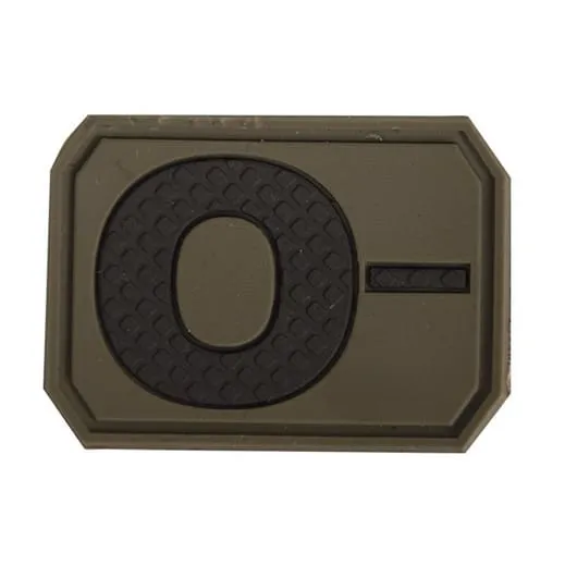 3D Blood Type Patch – o Negative · Verde / OD
