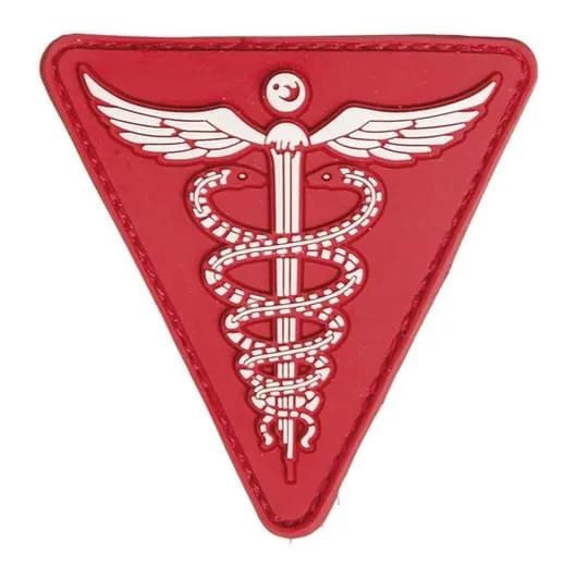 PVC Medical 3D Velcro Patch (Rood)