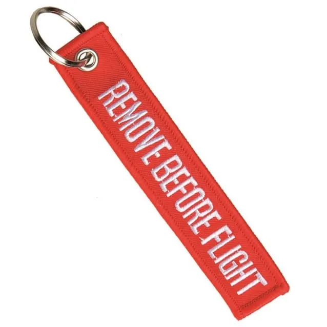 Remove Before Flight Key Ring