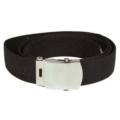 US Army Cotton Web Belt (Zwart) - Mil-Tec