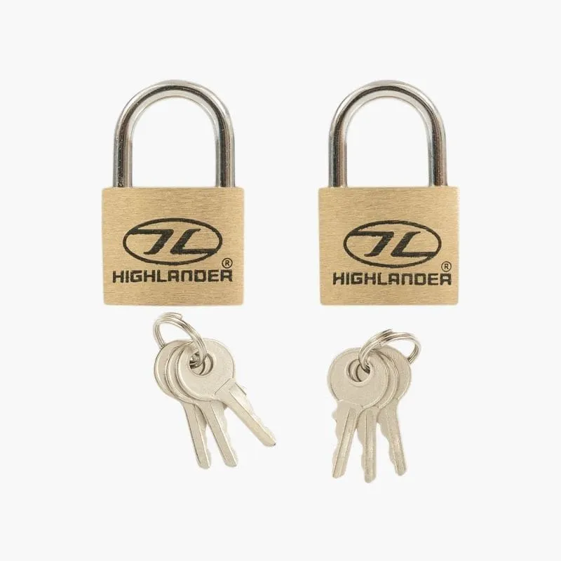 20mm Brass Padlocks (2 Stuks)