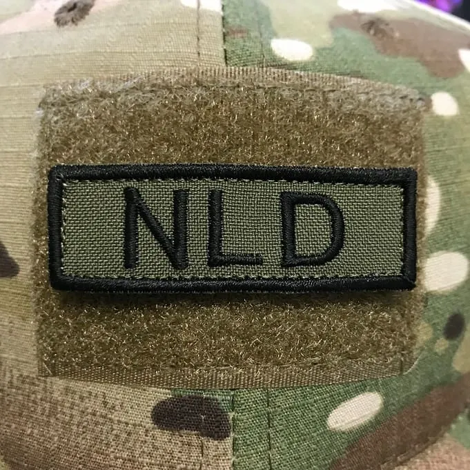 Airsoftneeds – Tab – NLD – 6 x 2 cm · Verde / OD