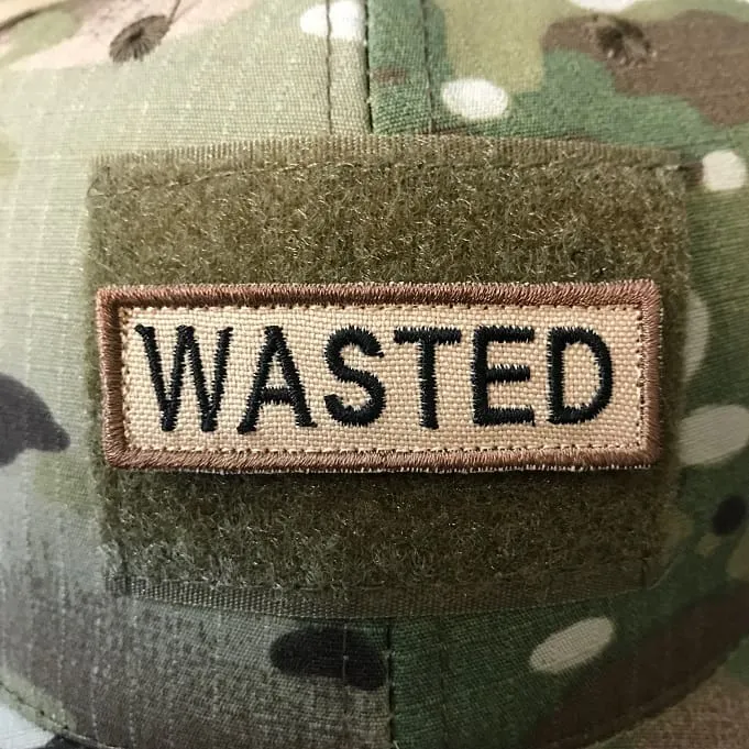 ASN – Tab Wasted – Velcro Patch – 6×2 cm · Tan / FDE