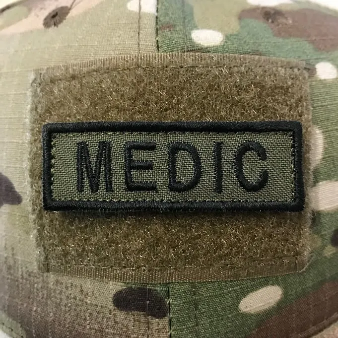 ASN – Tab MEDIC – Velcro Patch – 6×2 cm · Verde / OD