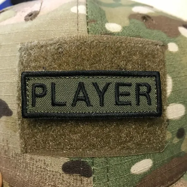 ASN – Tab Player – Velcro Patch – 6×2 cm · Verde / OD