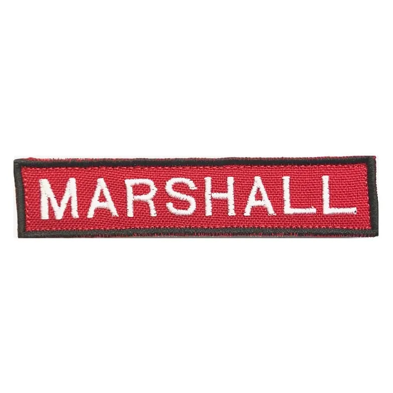 Airsoftneeds – Marshall Patch – 9 x 2 cm (Rood)