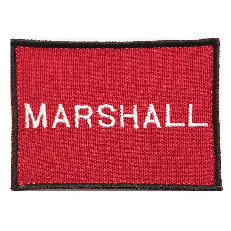 Airsoftneeds – Marshall Patch – 7 x 5 cm (Rood)