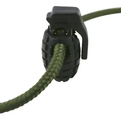Grenade Cord Stoppers 8 Stuks (Zwart)