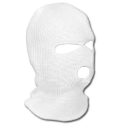 Mil-Tec 3 Holes Winter Balaclava (Wit)