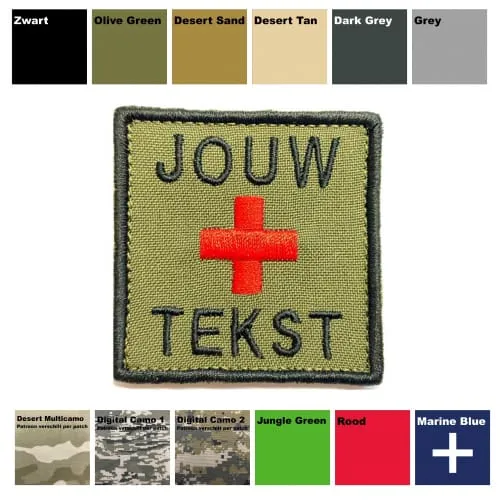 Custom ID Patch – 5 x 5 cm – Kies Zelf Je Afbeelding