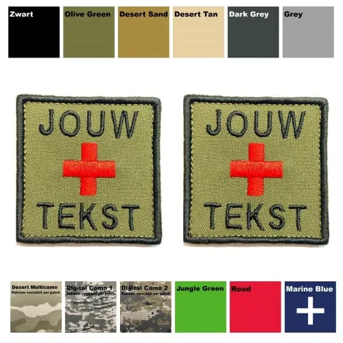 Custom ID Patch – 5 x 5 cm – 2 Stuks
