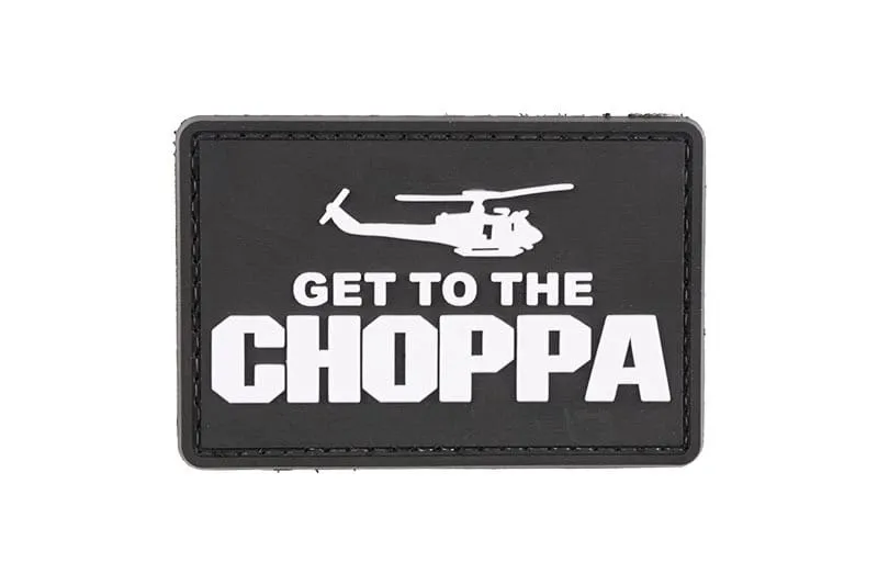 Airsoftneeds – Get to the Choppa 3D Patch (Zwart)