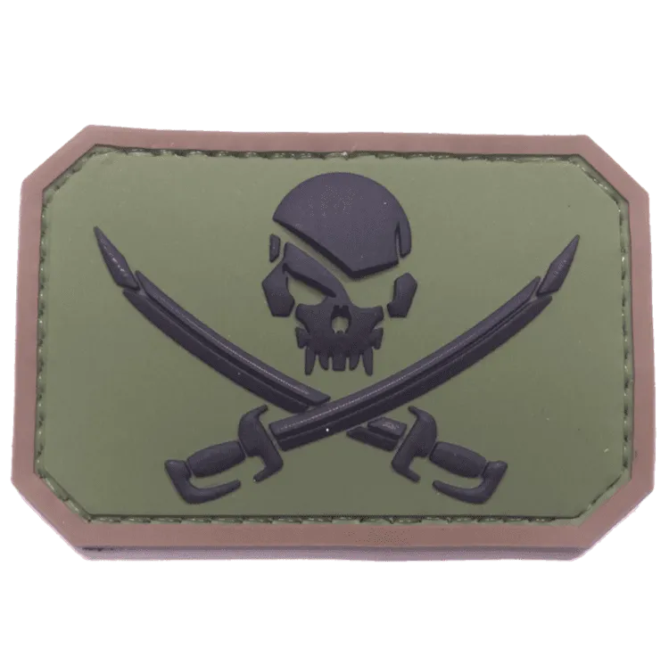 3D Pirate Skull · Verde / OD