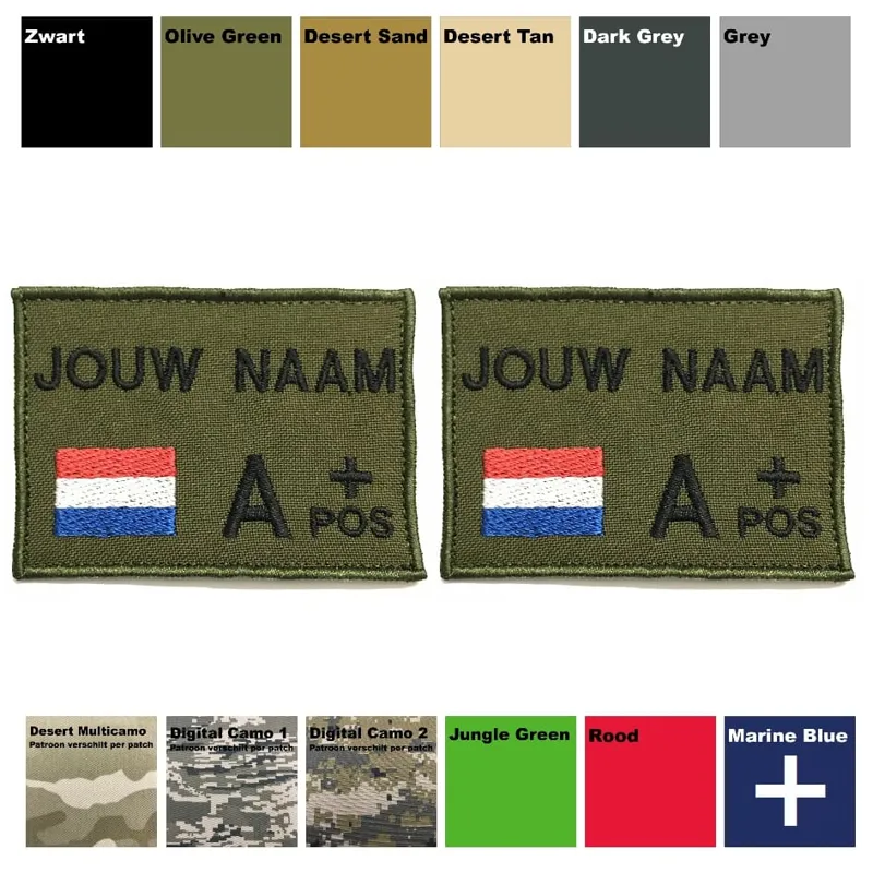 Tactical Multi-Tag Patch 7 x 5 cm – 2 Stuks