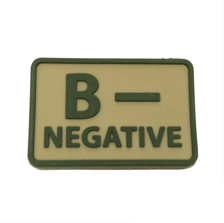PVC Patch B- Blood Type · Tan / FDE
