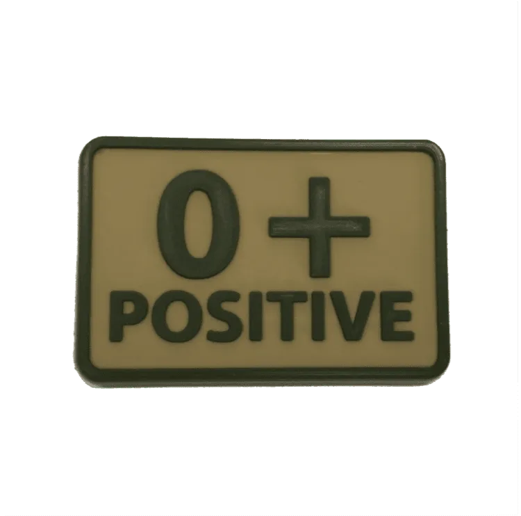 PVC Patch o+ Blood Type · Tan / FDE