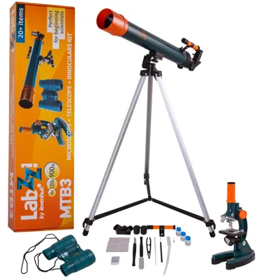 Conjunto de Microscopio, Telescopio y Prismáticos LabZZ MTB3 - Levenhuk