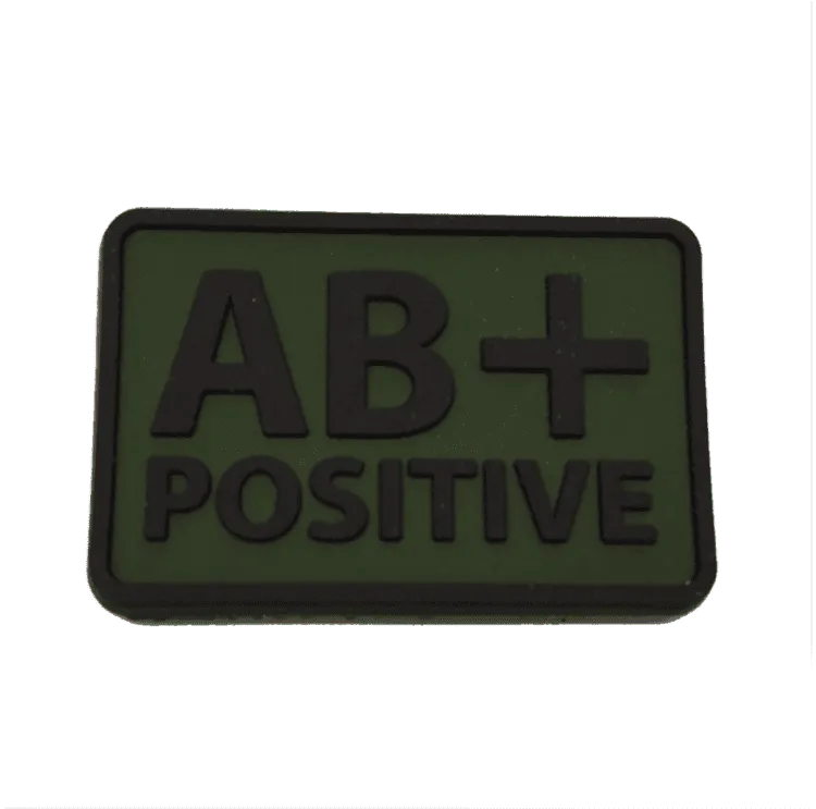 PVC Patch AB+ Blood Type · Verde / OD